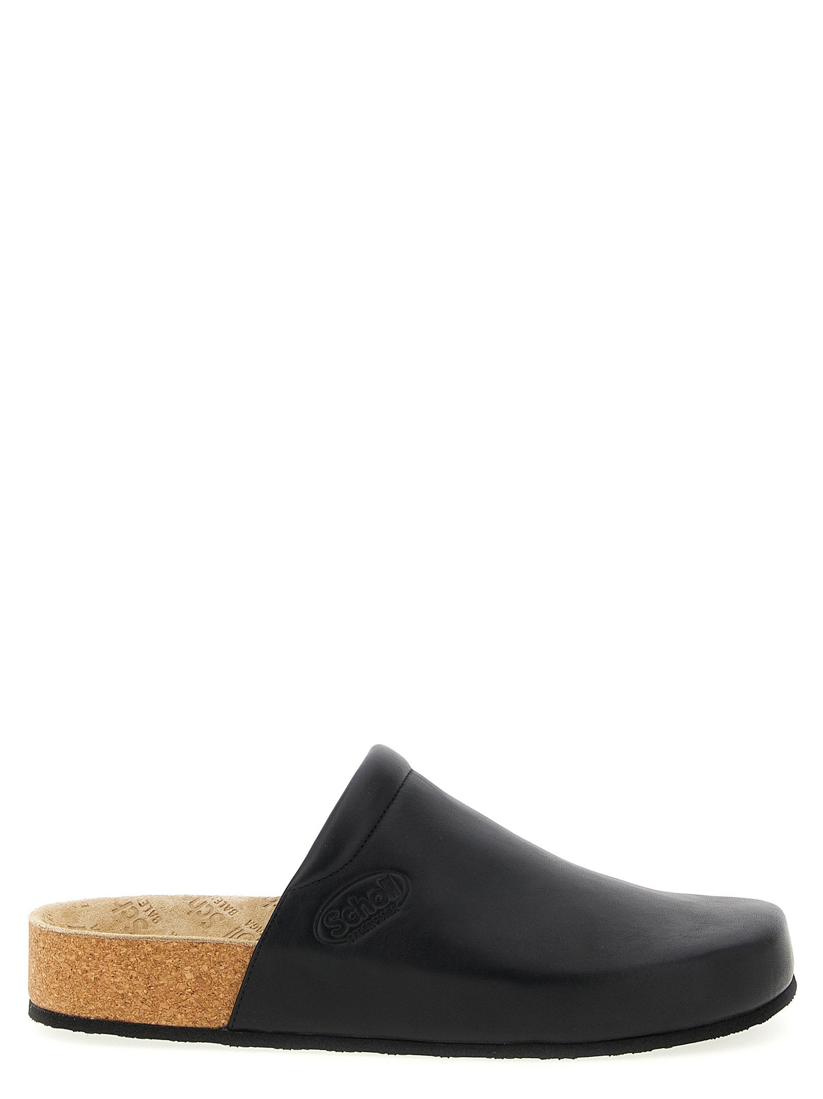 Balenciaga Leather Mule Clog — Black