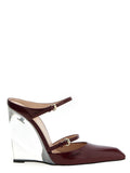 Gucci Wedge Heel — Burgundy