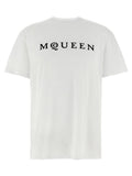Alexander McQueen Flocked Logo T-shirt — White