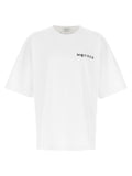 Camiseta de algodón con logo estampado Alexander McQueen — Blanco