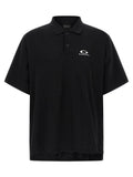 Balenciaga Logo-Embroidered Piqué Polo Shirt — Black