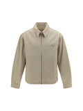 Prada Garment-Dyed Cotton Jacket — Beige