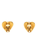 CC Gold Plated Heart Clip On Earrings