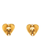 CC Gold Plated Heart Clip On Earrings