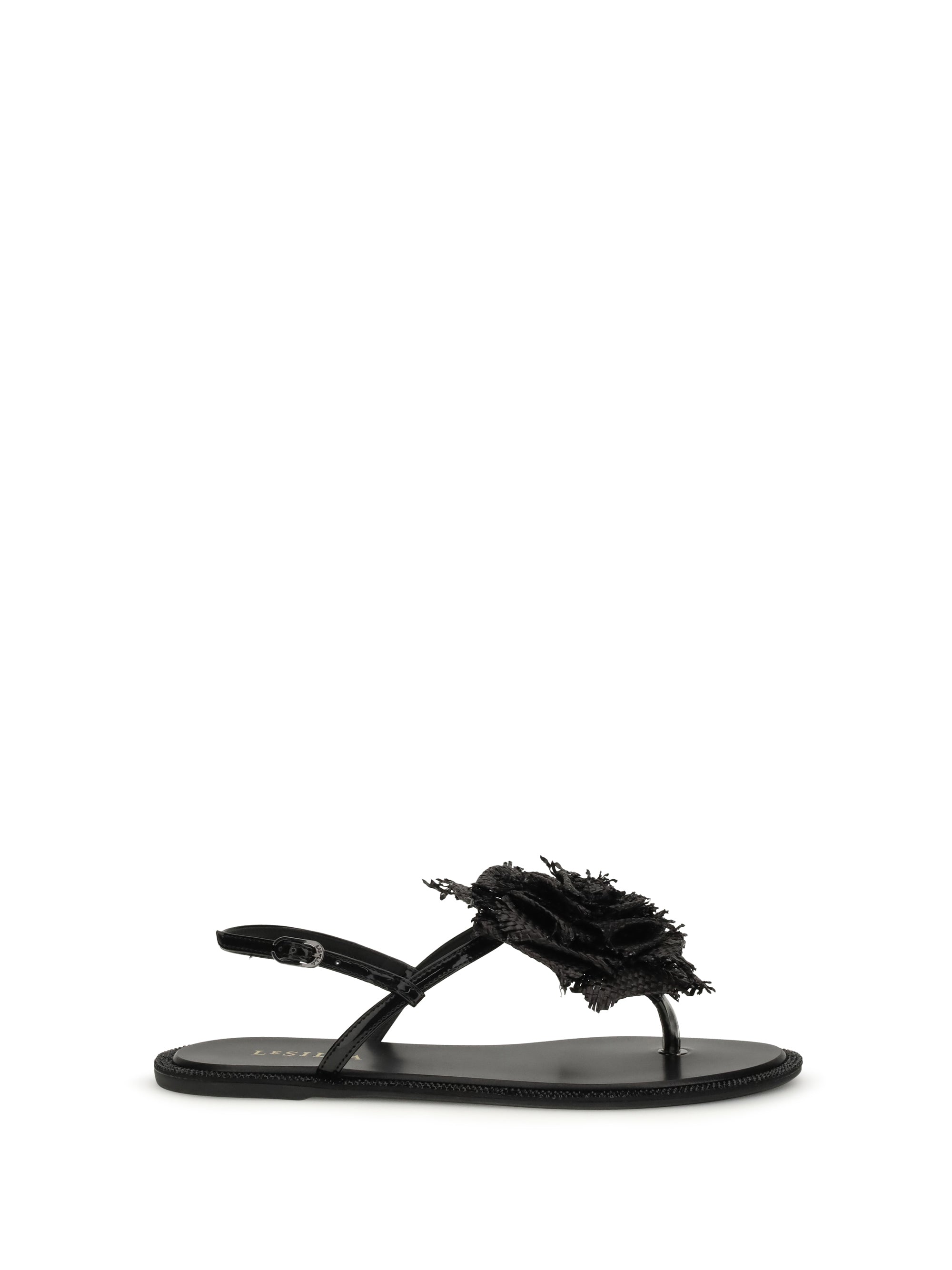 Le Silla Rose Sandal — Black