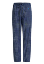 Pantalón Pijama Hombre Largo Algodón Popelín Estampado - Azul 8301_39
