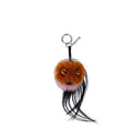 Women's Brown Fur Keychain Accessory
