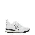 Women's White Leather Low Top Sneakers