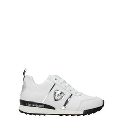 Women's White Leather Low Top Sneakers