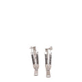 Women's Gray Silver Earrings
