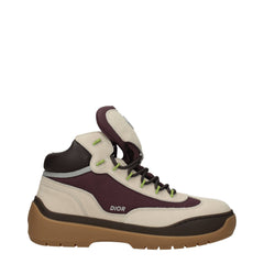 Men's Beige Leather Ankle Boots
