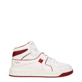 Men's White Leather High Top Sneakers