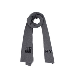 Men's Gray Wool Scarf