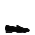 Men's Black Velvet Slip-On Loafers
