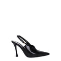 Women's Leather Slingback Pump Black