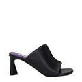 Women's Eco Leather Sandal Heel Black