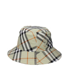 Women's Green Fabric Bucket Hat