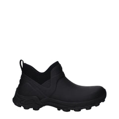 Men's Black Cotton Ankle Boots