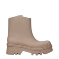 Women's Pink Cotton Ankle Boots