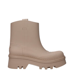 Women's Pink Cotton Ankle Boots