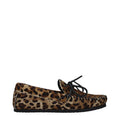 Women's Brown Horsehair Slip-On Loafers