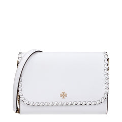Women's Whipstitched Leather Clutch White