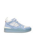 Women's White Leather High Top Sneakers