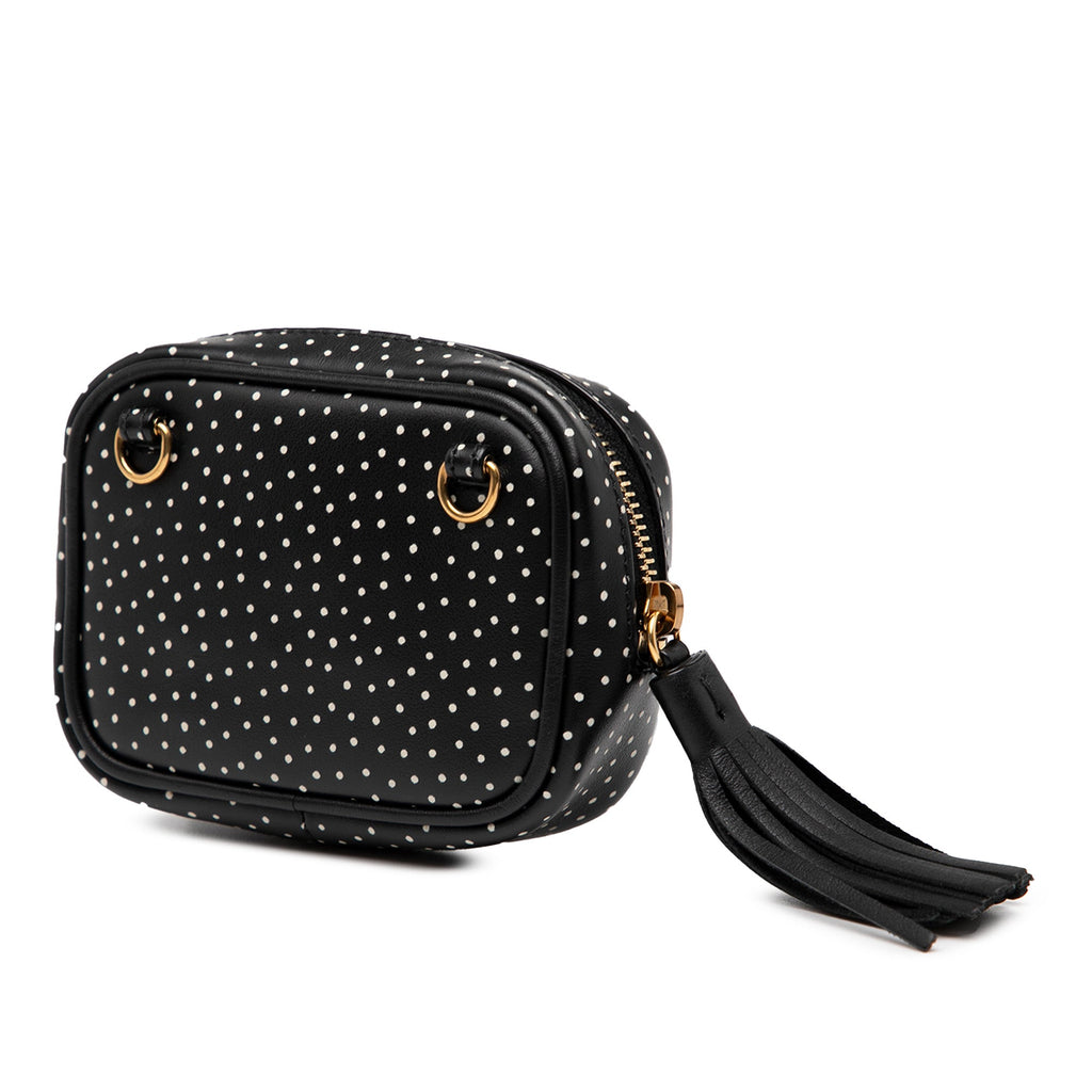 Baby Quilted Chevron Calfskin Monogram Polka Dot Lou Camera Bag