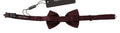 Men's Silk Polka Dot Adjustable Neck Bow Tie Papillon Brown