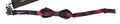 Red Checkered Silk Adjustable Men Neck Bow Tie