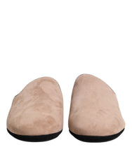 Men's Goatskin Leather Slipper Beige