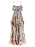 Zimmermann Vestido Roselight — Gris