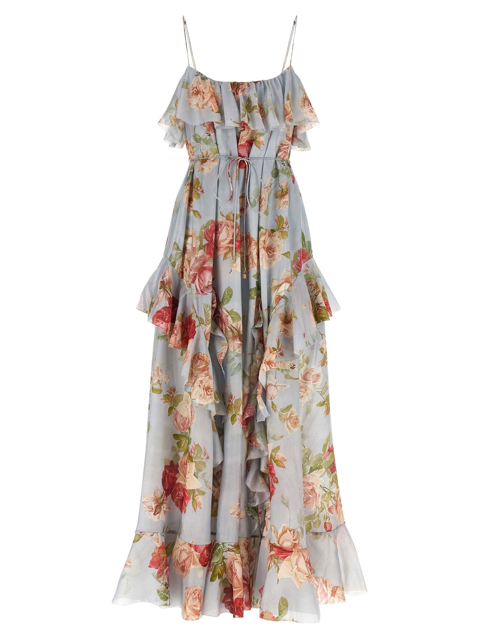 Zimmermann Vestido Roselight — Gris