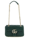 Gucci Chevron Matelassé Lambskin Shoulder Bag — Green