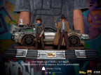 Regreso al Futuro III Estatuas 1/10 Art Scale Delorean Full Set Deluxe 57 cm