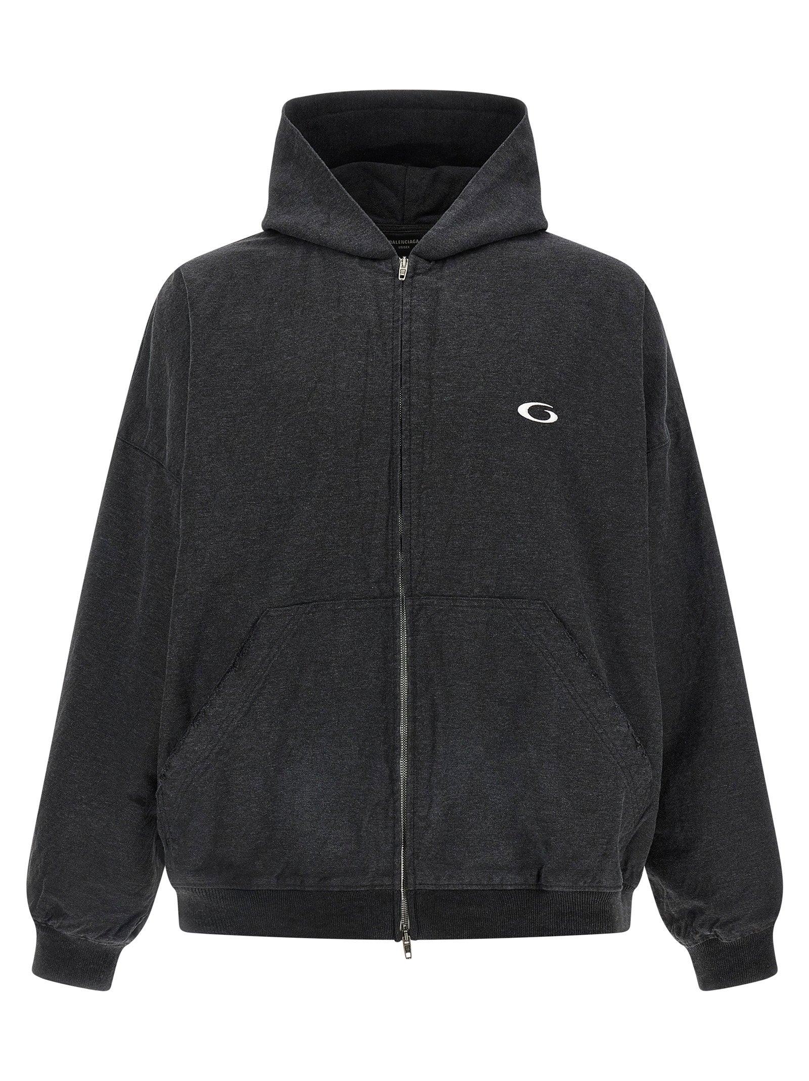 Balenciaga Trompe Hoodie — charcoal