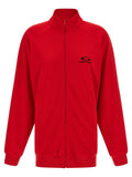 Balenciaga Logo-Embroidered Fleece Dress — Red