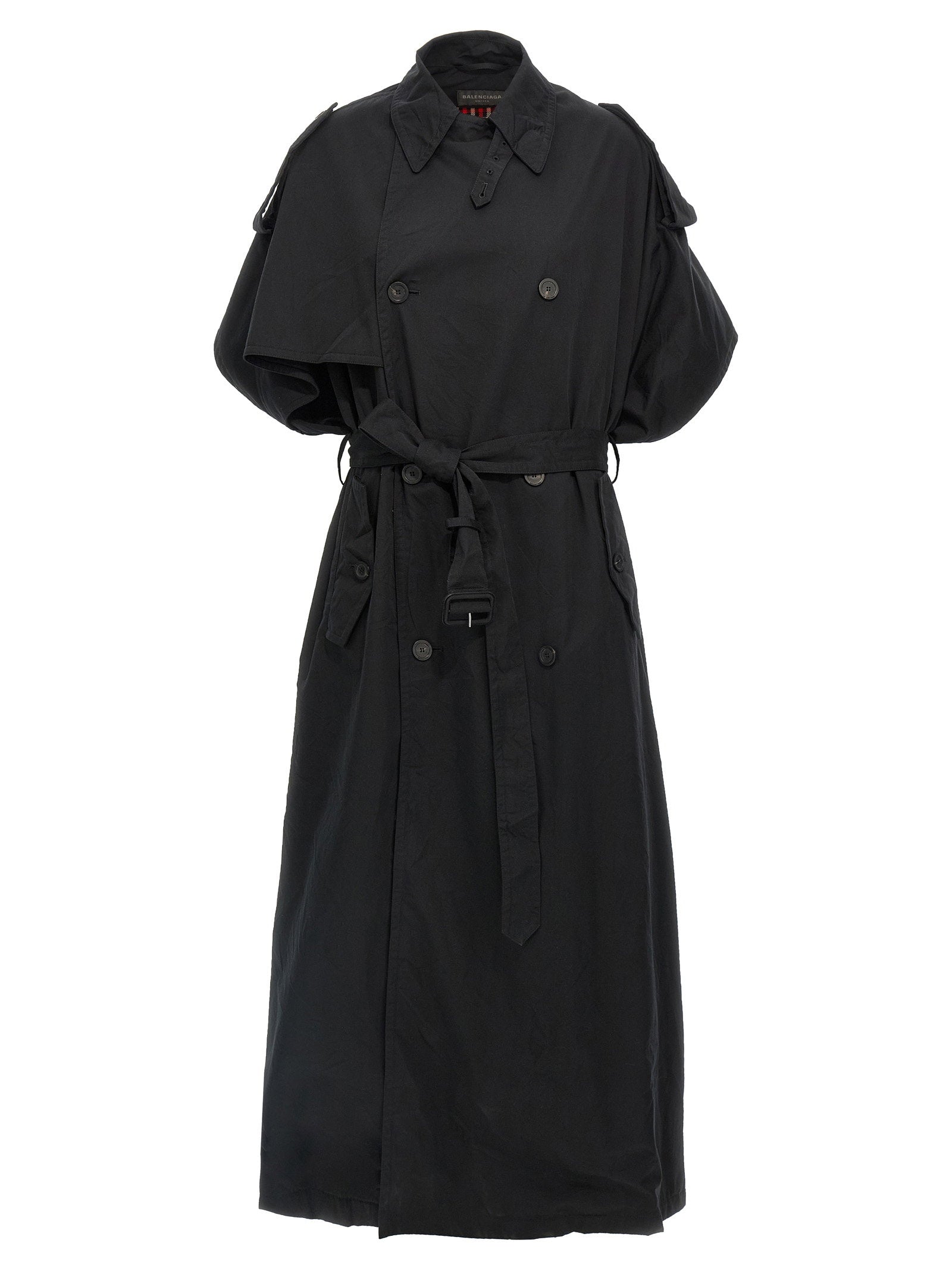 Balenciaga Stole Coat — Black