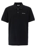 Alexander McQueen Logo-Embroidered Piqué Cotton Polo Shirt — Black