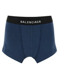 Balenciaga Boxer-Style Brief Short Trousers — blue