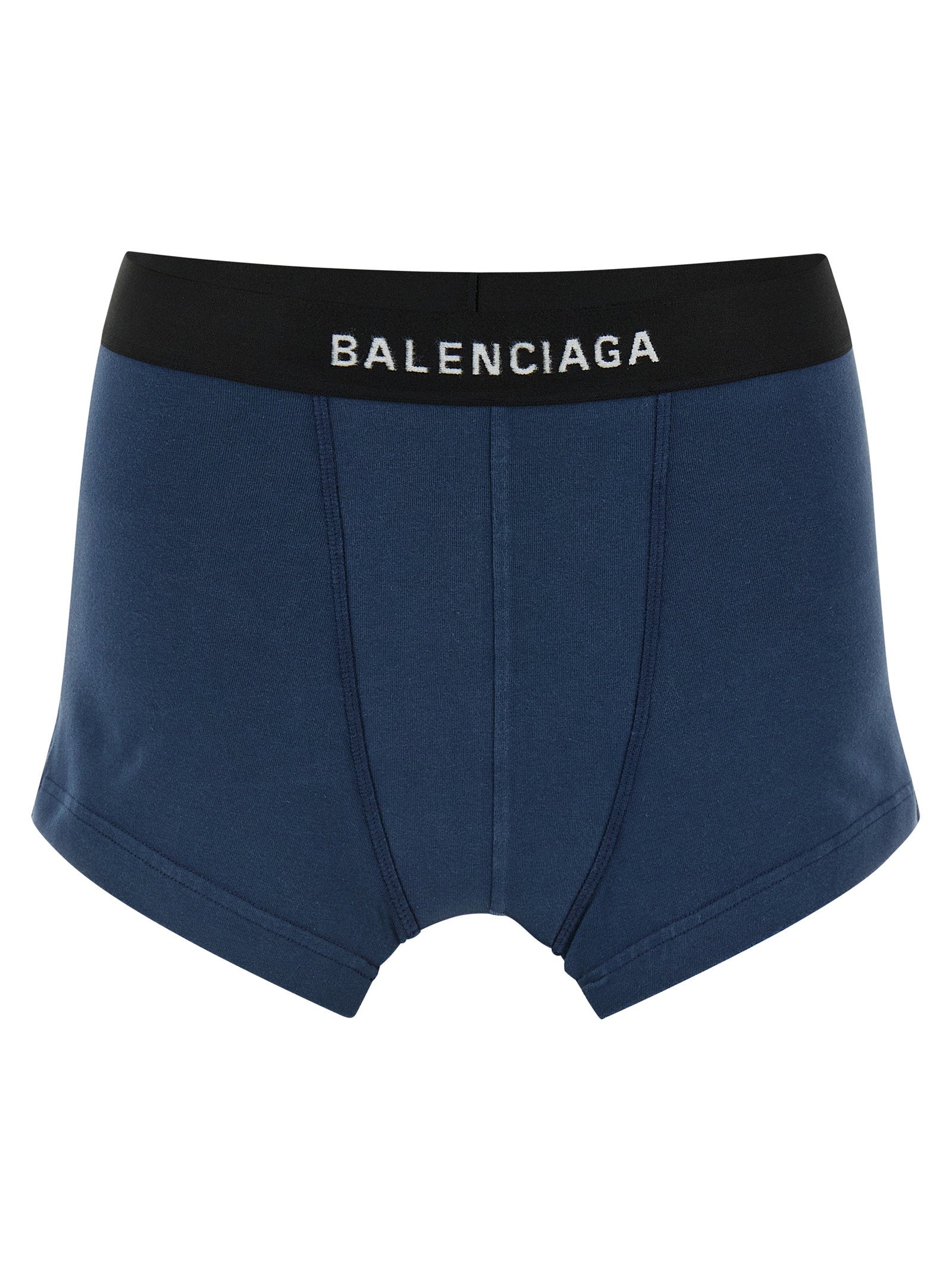 Balenciaga Boxer-Style Brief Short Trousers — blue