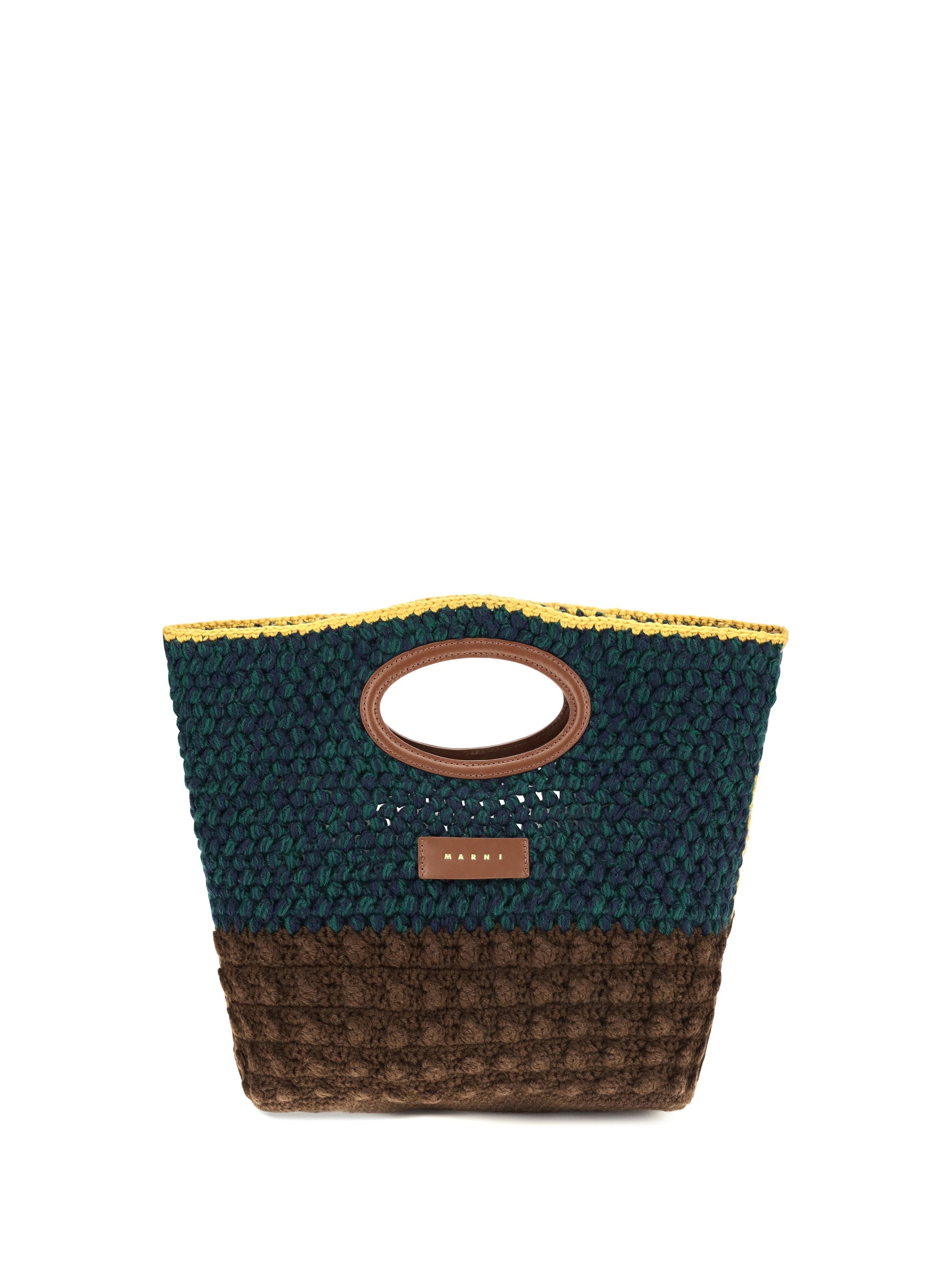 Marni Knotty Crochet Tote Bag — Blue