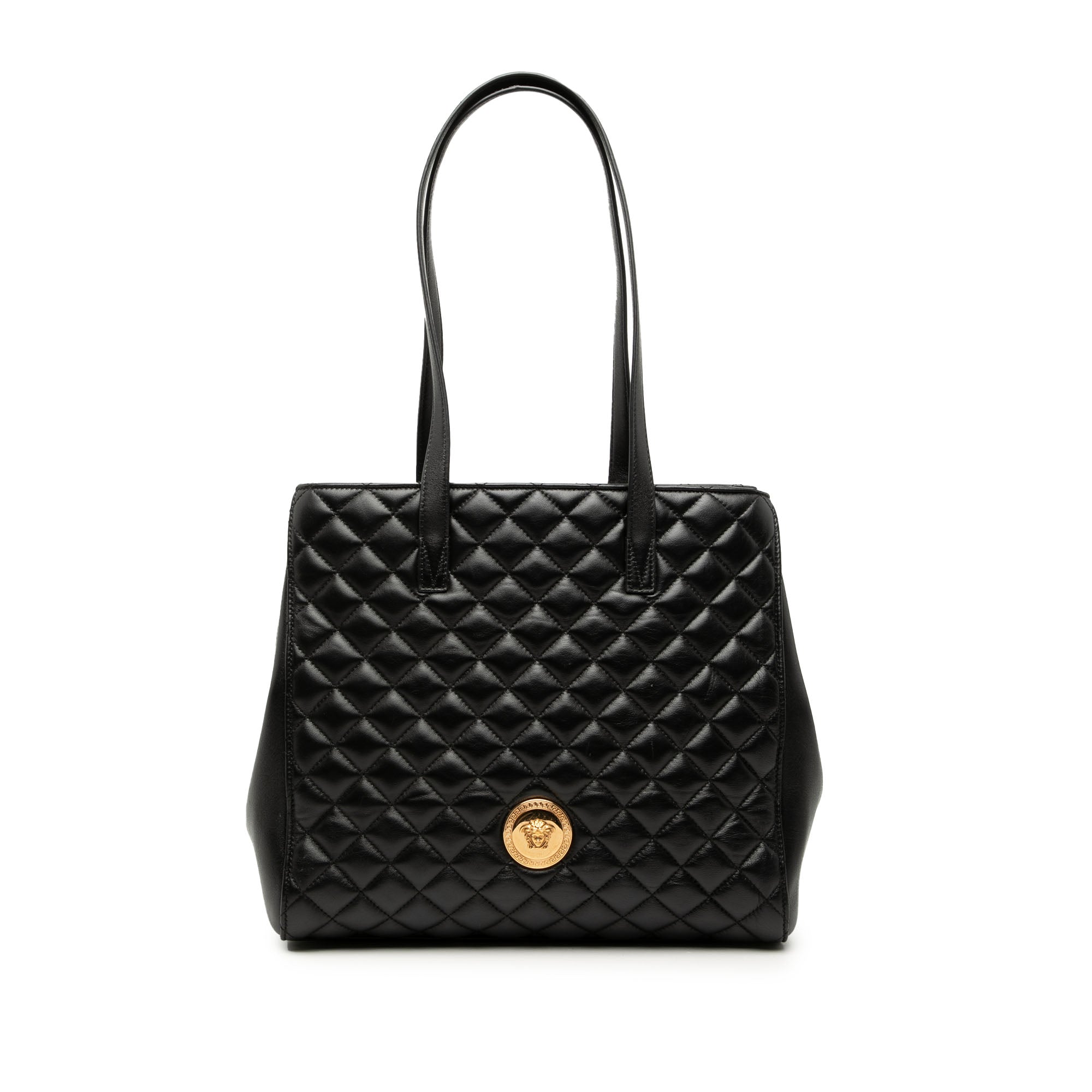 Medium Quilted Nappa Leather La Medusa Tote