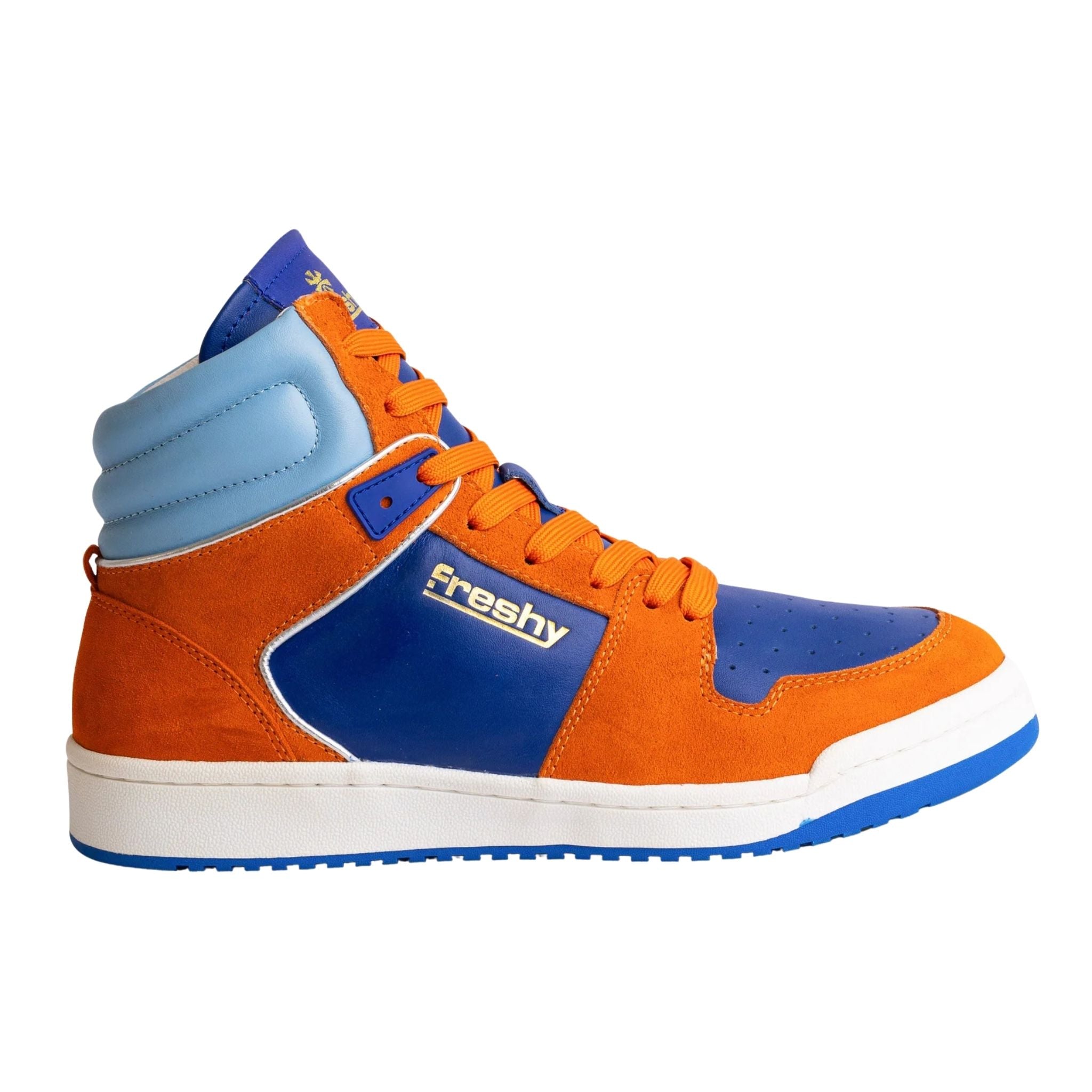 Bounce High-Top Sneakers Orange and Blue | PR Sample