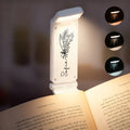 Nacimiento Personalizado Flor LED Recargable Luz Clip con Nombre Accesorios de Lectura Regalo de Cumpleaños para Amigos Amantes de los Libros