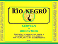 Vintage Beer Rio Negr0 Bottle Single Self Adhesive Label - License and Royalty Free for Film Use By Prop Money Inc.
