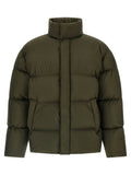Saint Laurent Quilted Goose Feather-Padded Down Jacket — Olive