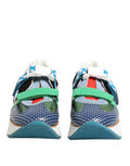 Men's Multicolor Leather Low Top Sneakers Shoes Calfskin