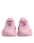 Men's Pink Leather Daymaster Low Top Sneakers Shoes Calfskin
