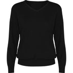 Jersey de mujer con escote de pico en punto fino Vetonek